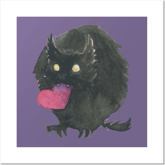 Owl Werewolf Lurves You Wall Art by AmberStone